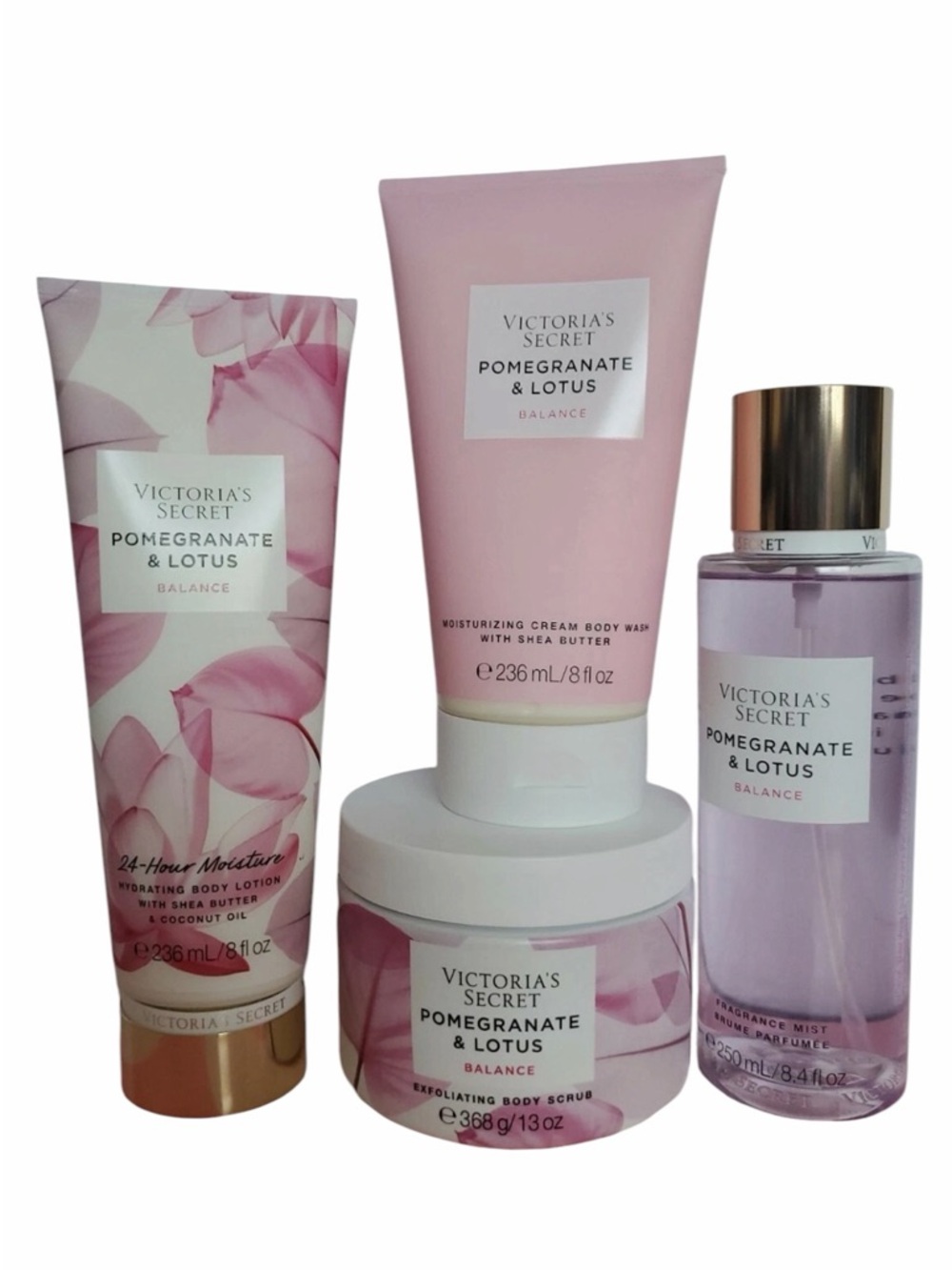 Victoria's Secret Pomegranate & Lotus (4 pc‎ set) Balance Set NEW
